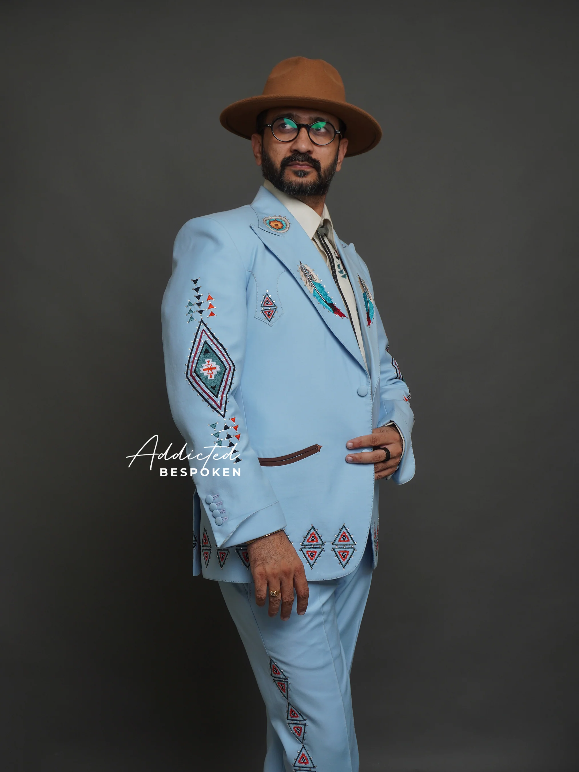 Western-Embroidered Sophistication Suit - Image 7