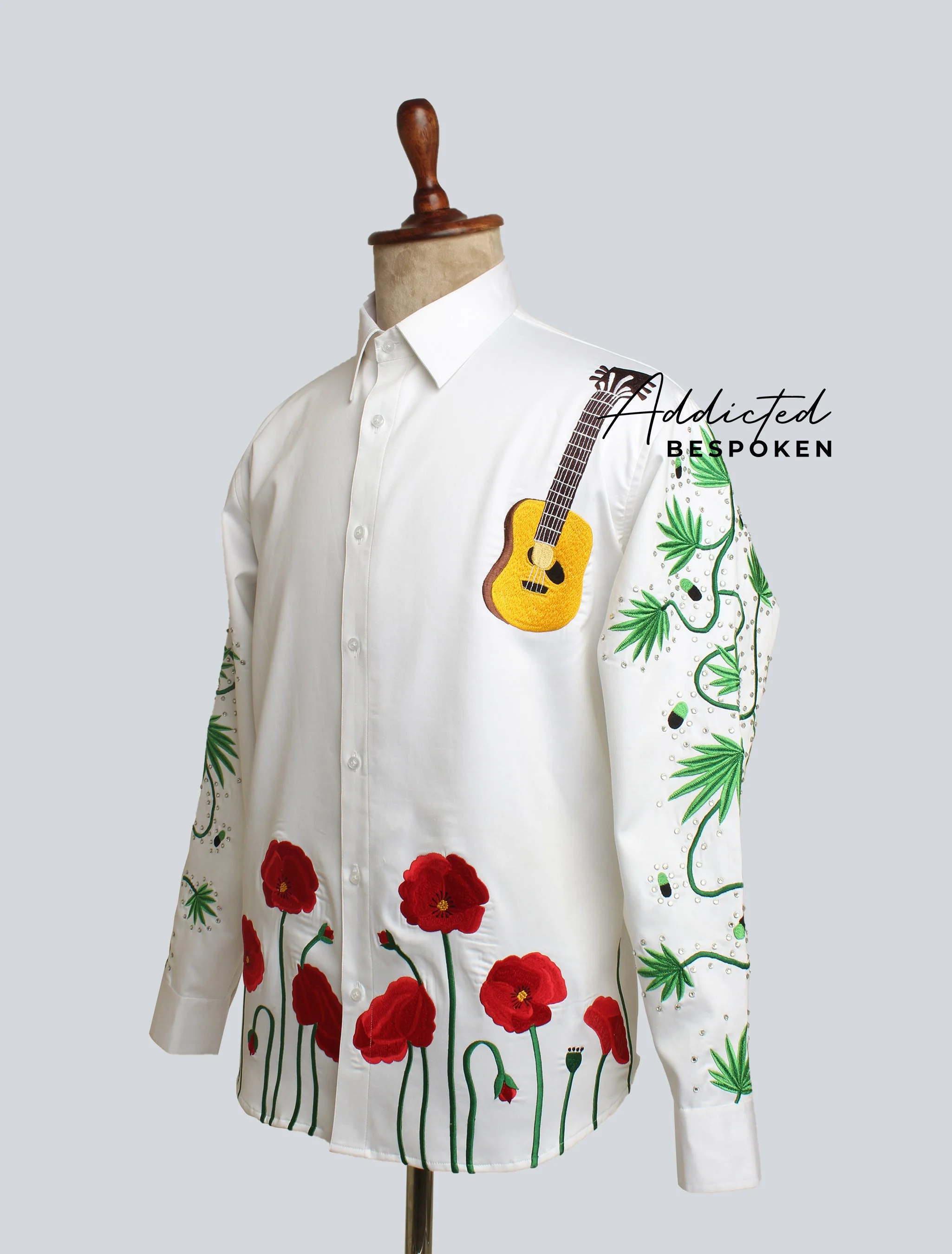 Western Guitar Flowers Shirt - Image 4