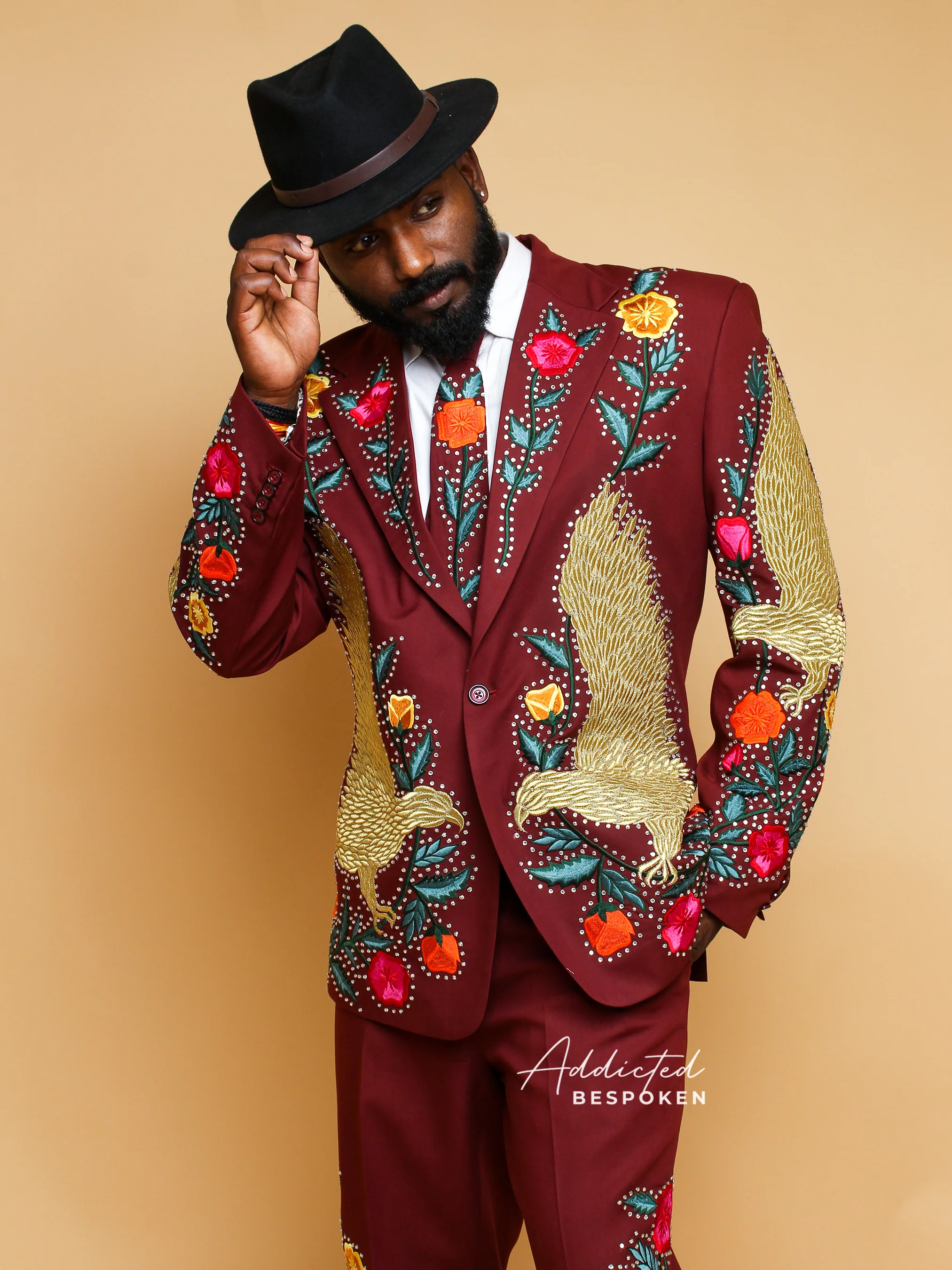 Western Rhinestones Encrusted Pantsuit - Image 2