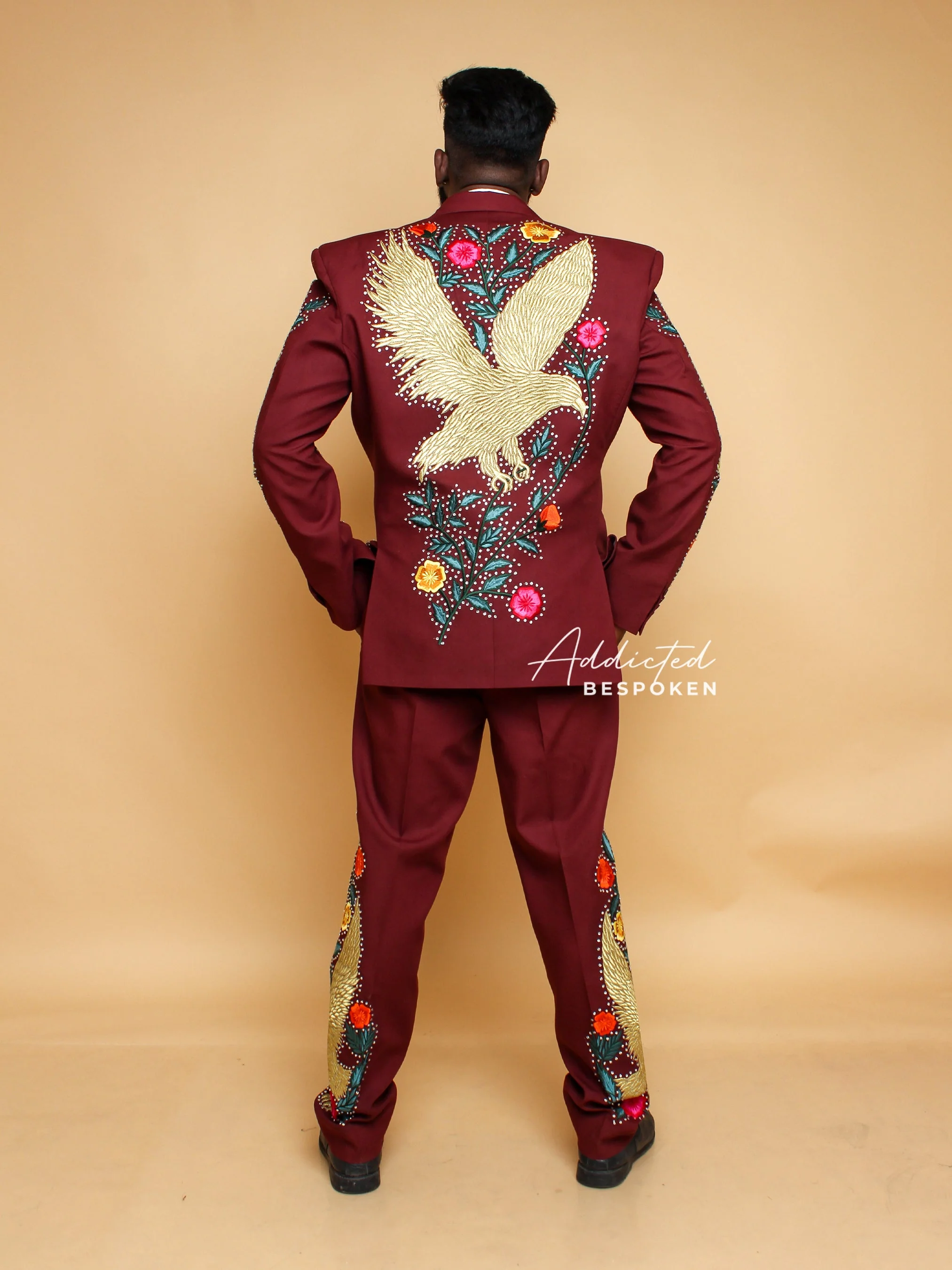 Western Rhinestones Encrusted Pantsuit - Image 6