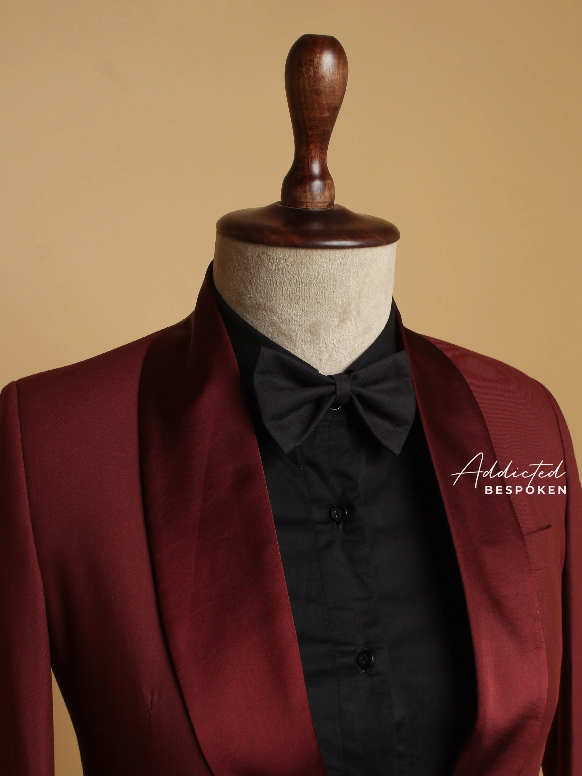 Wine Tuxedo Suit - Image 3