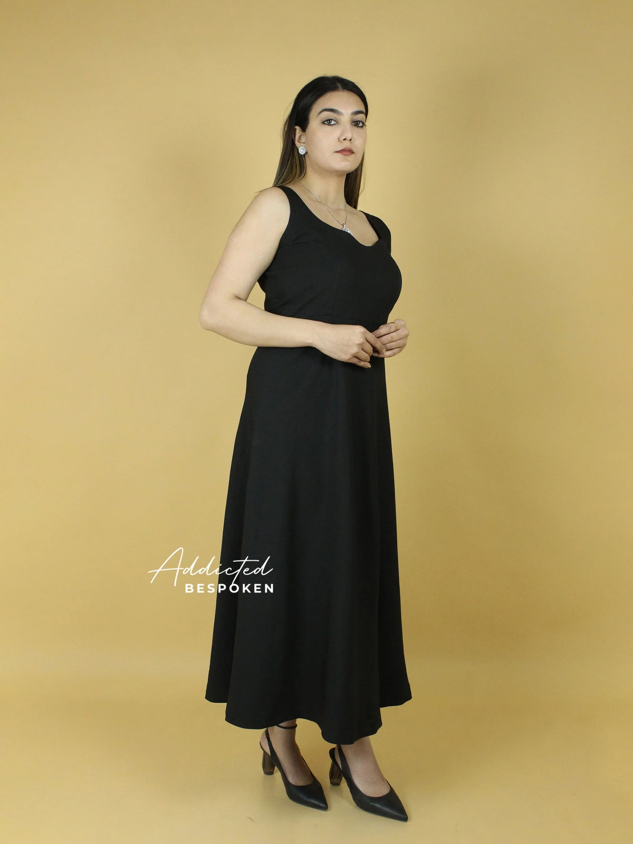 Women Black Dress - Image 3