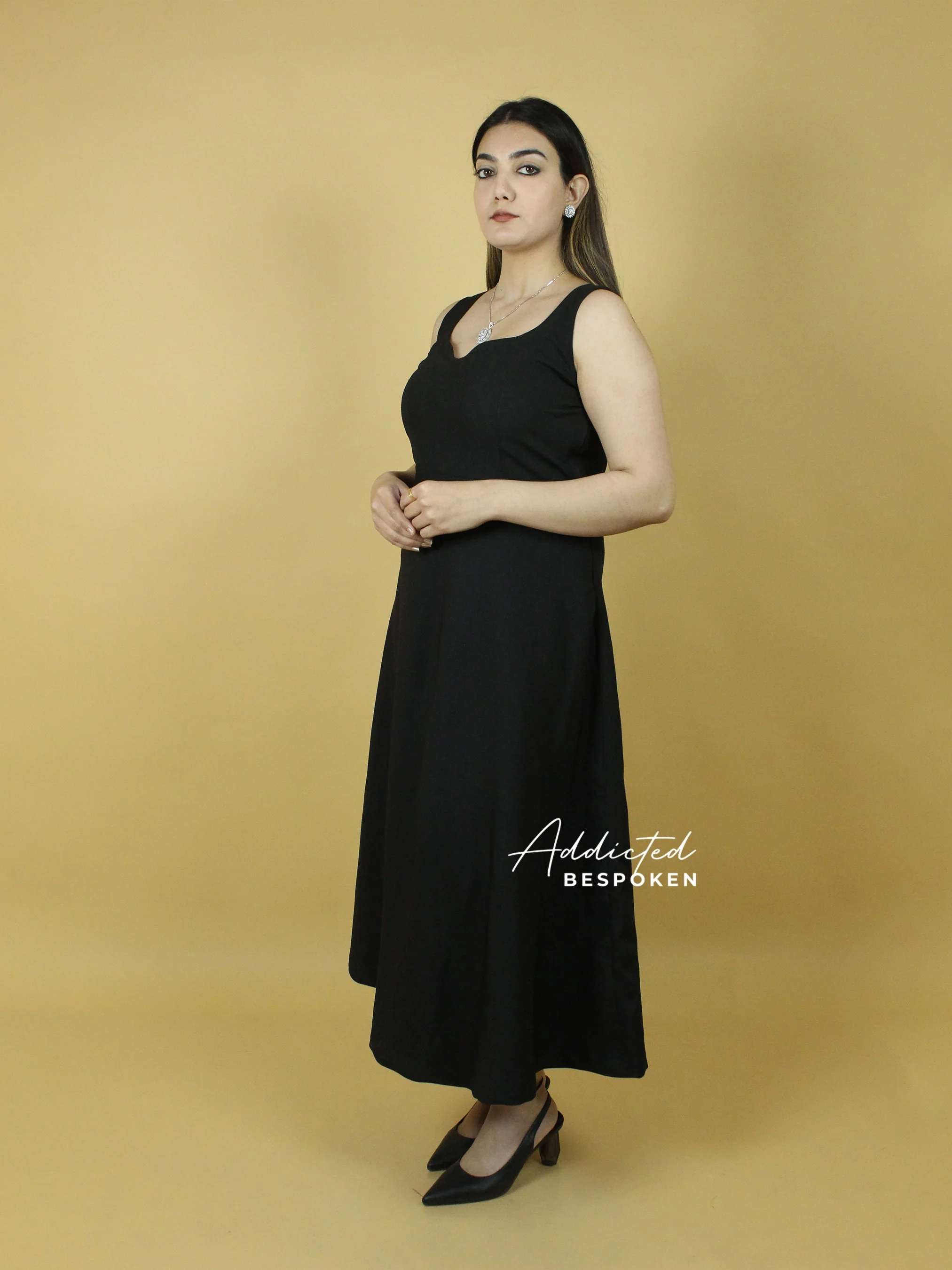 Women Black Dress - Image 4